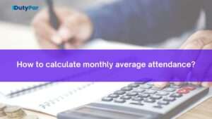 how to calculate monthly average attendance