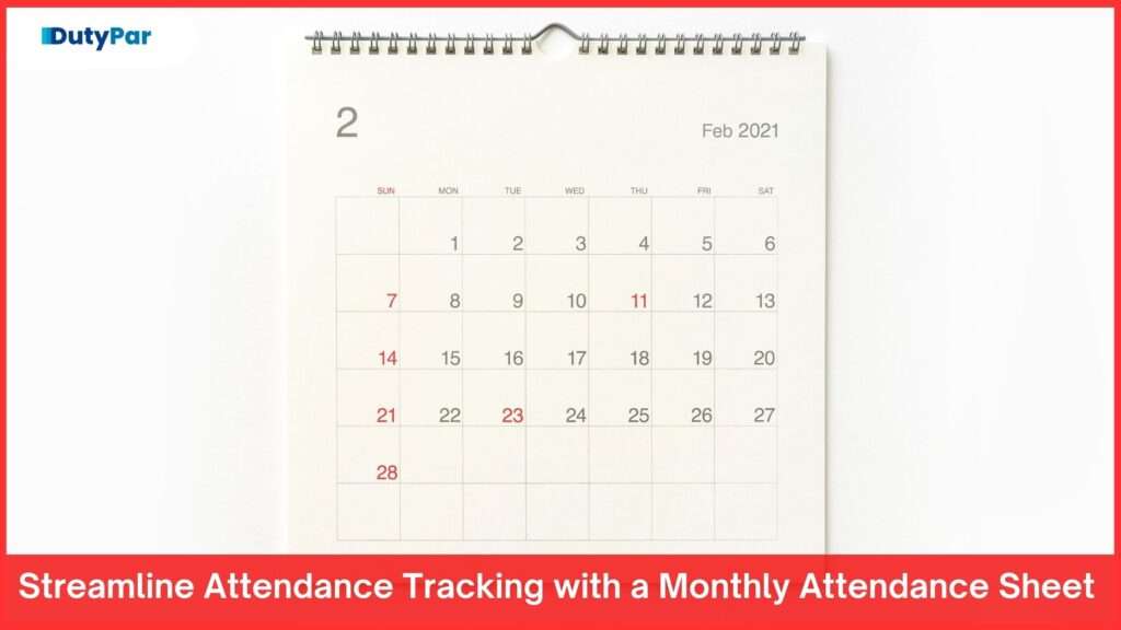 Streamline Attendance Tracking with a Monthly Attendance Sheet